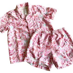 Posh Peanut Girl's Flannel Shorts PJs Pajamas Set - Size 5T-6T